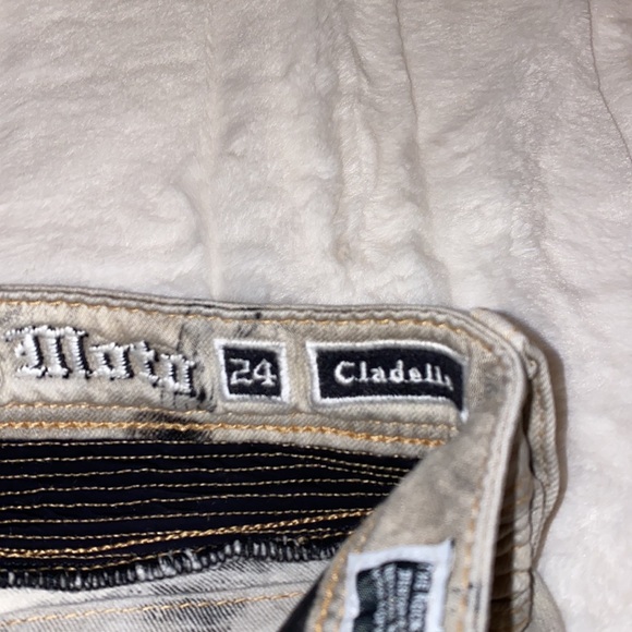 Rock Revival Moto Jeans Cladelle Size 24 New without Tags Exc Condition - Picture 8 of 16